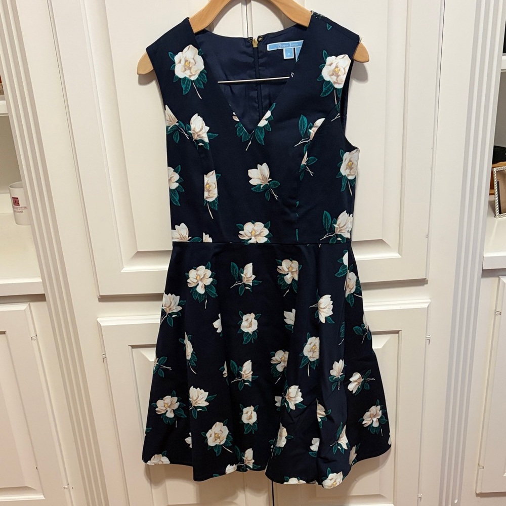 Draper James Navy Floral Mini Dress
